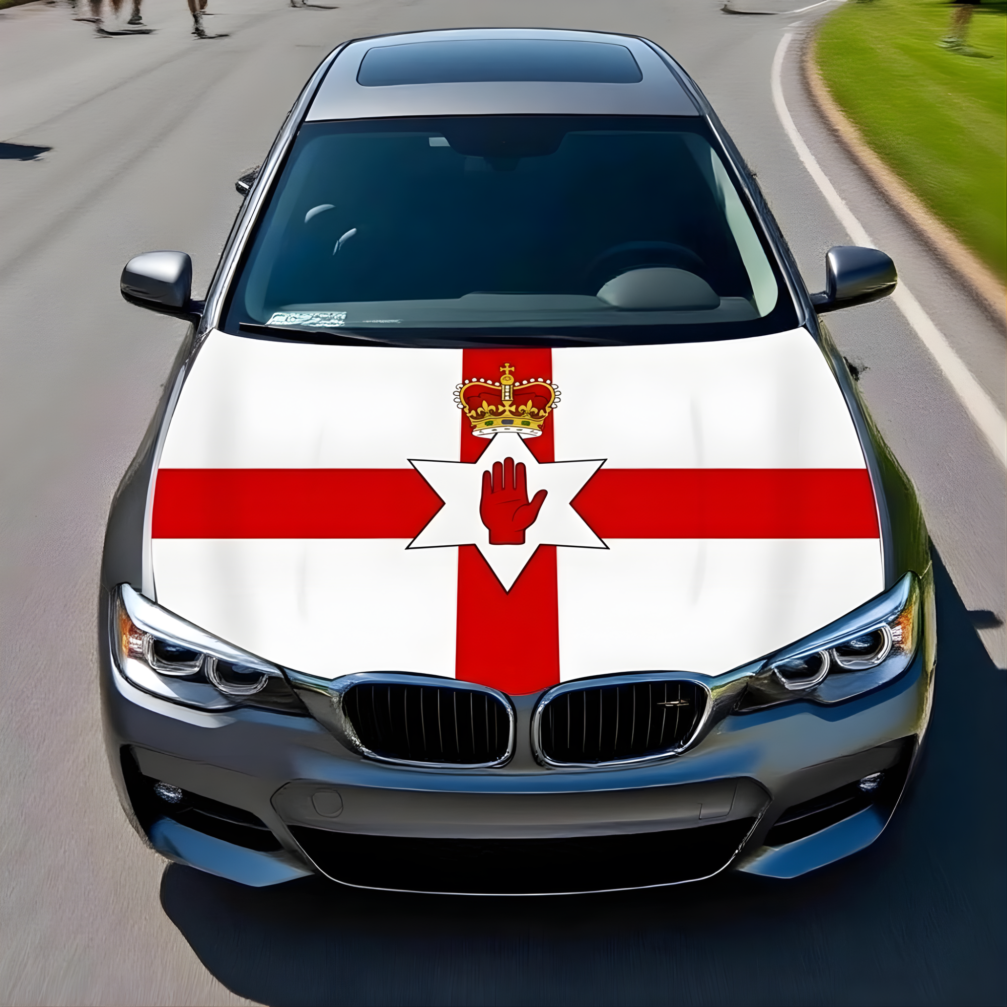 Official FIFA 2026 Northern Ireland Flag Car Hood Cover