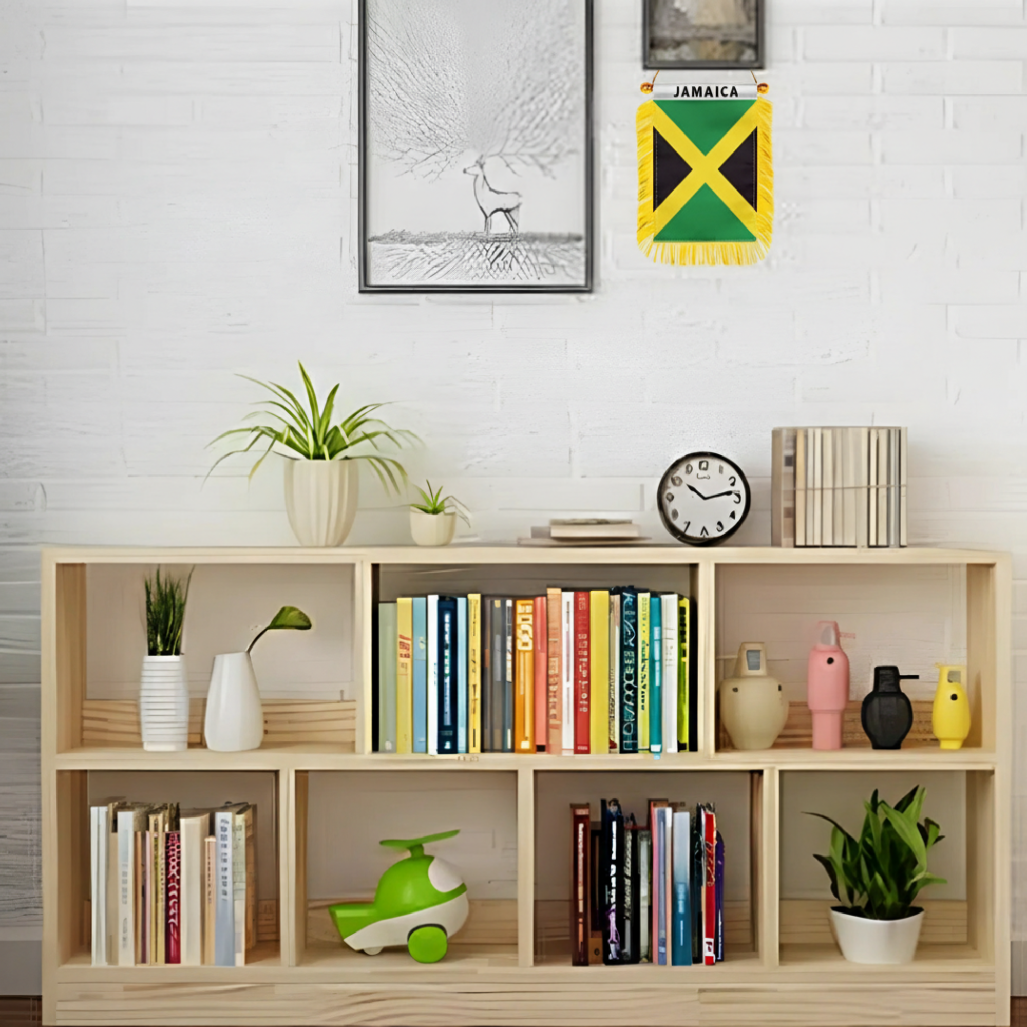 Official FIFA 2026 Jamaica Car Window Mini Decorative Flag