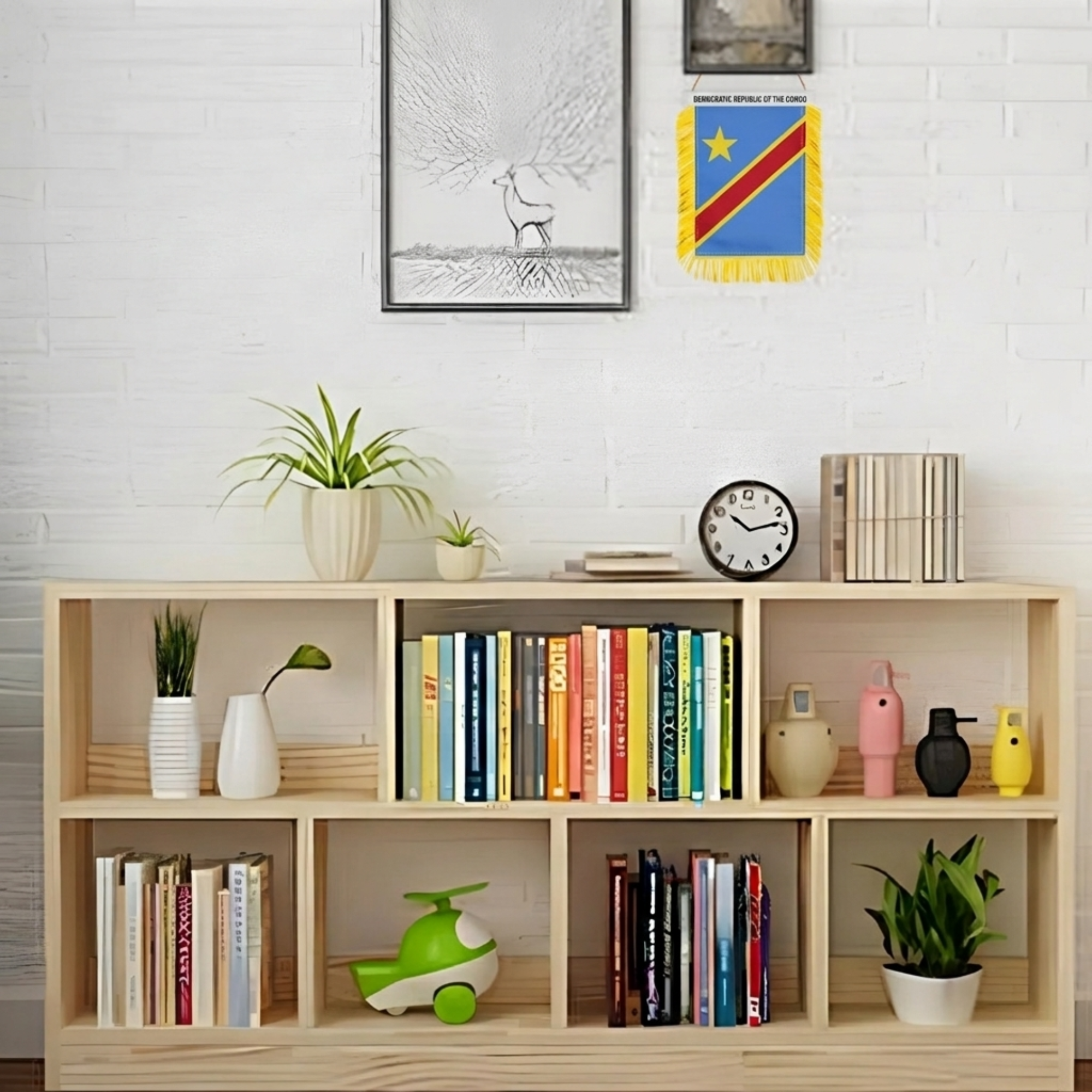 Official FIFA 2026 Democratic Republic of the Congo Car Window Mini Decorative Flag