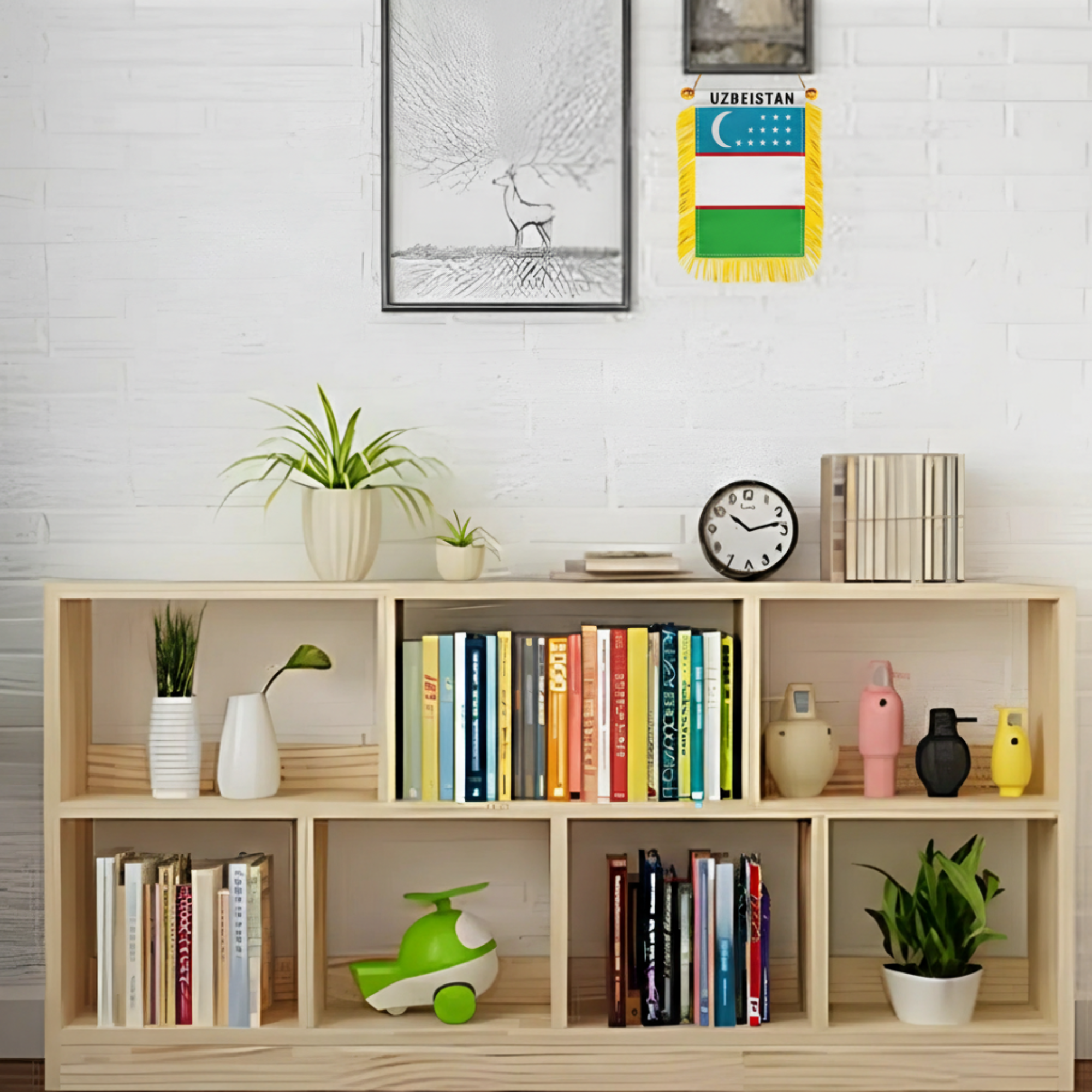 Official FIFA 2026 Uzbekistan Car Window Mini Decorative Flag