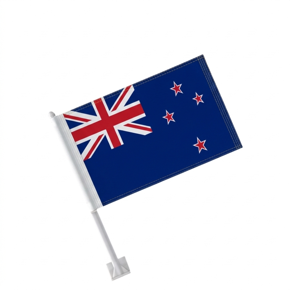 Official FIFA 2026 New Zealand Car Flag