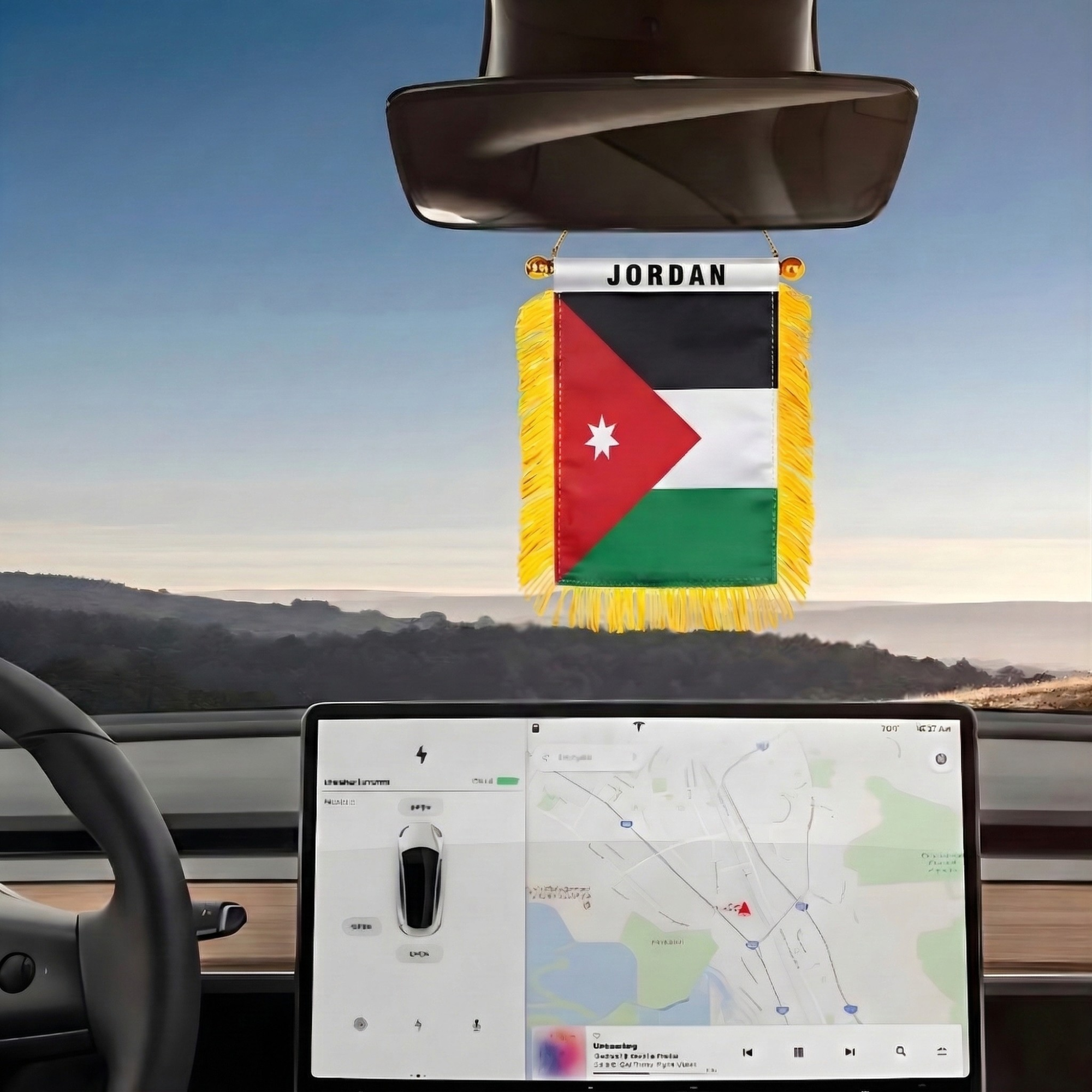 Official FIFA 2026 Jordan Car Window Mini Decorative Flag