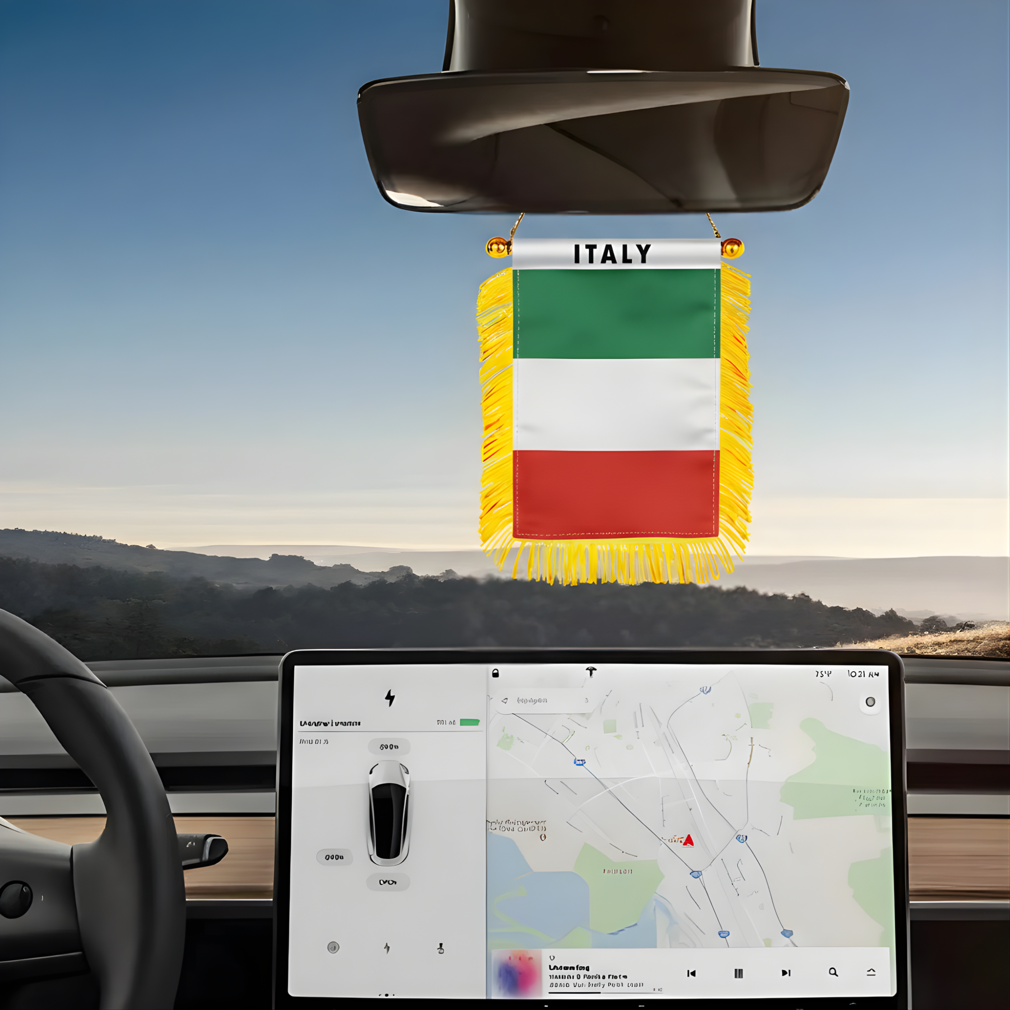 Official FIFA 2026 Italy Car Window Mini Decorative Flag