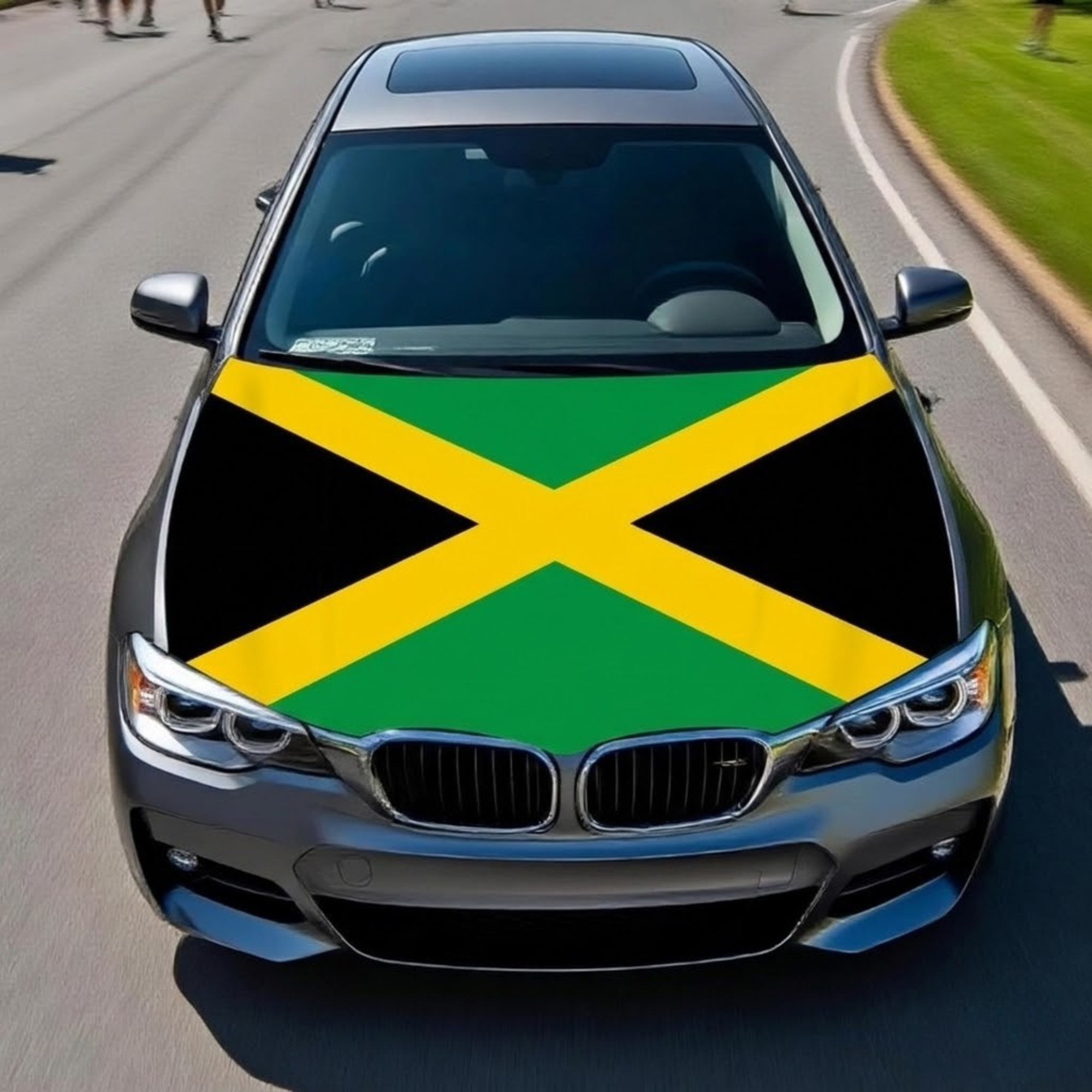 Official FIFA 2026 Jamaica Flag Car Hood Cover