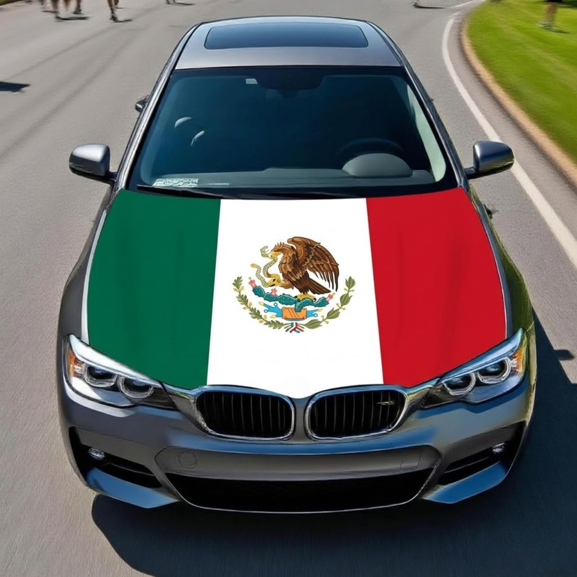 Official FIFA 2026 Mexico Flag Car Hood Cover