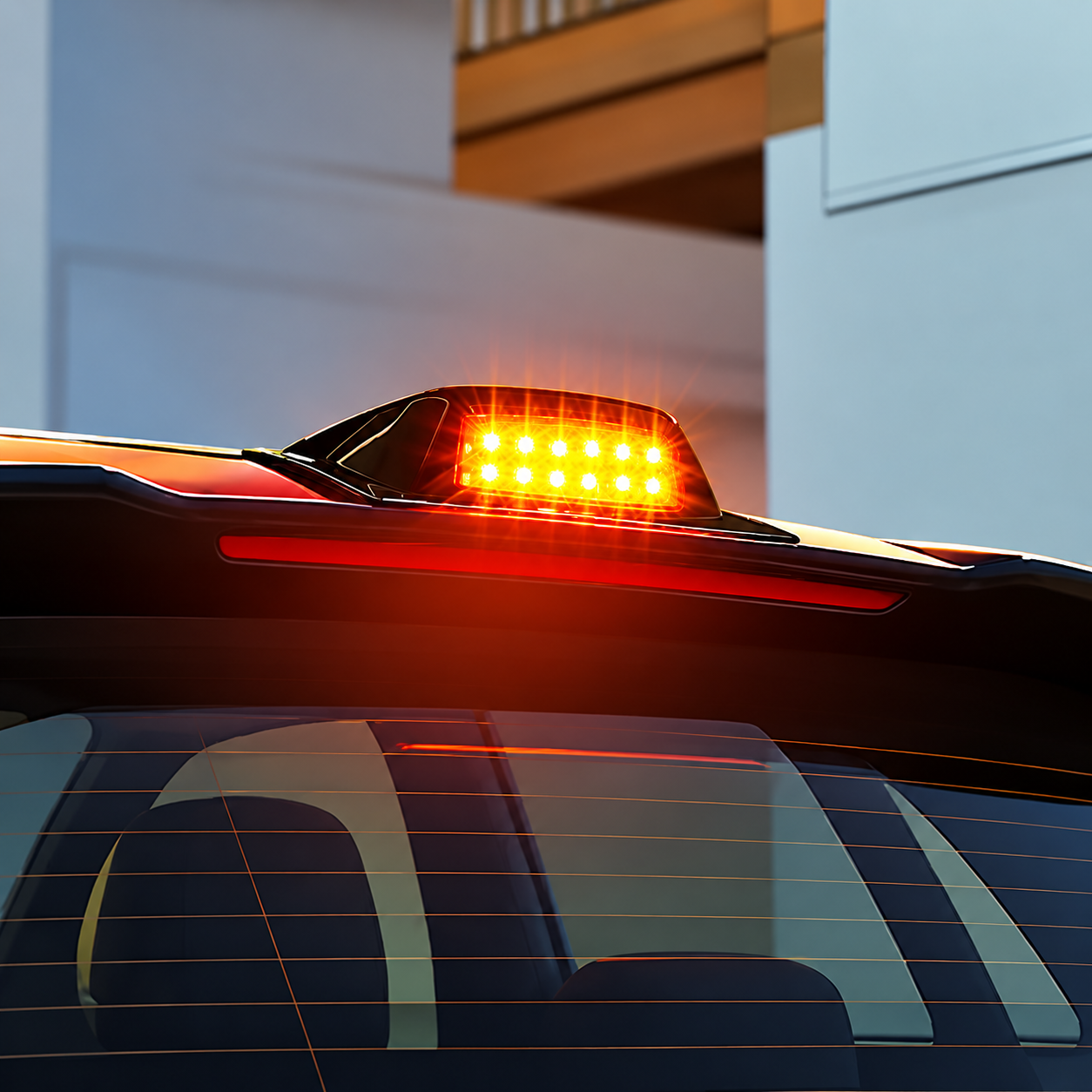 Wireless Solar RGB Vehicle Lights With Vibration Sensor And Remote Control