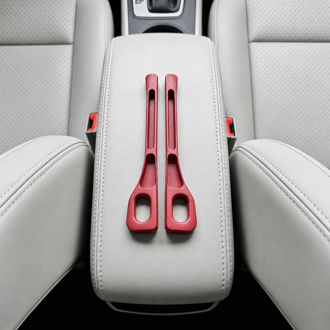 Pack Of 2 Car Seat Gap Filler Storage Boxes With Dual Slot Design