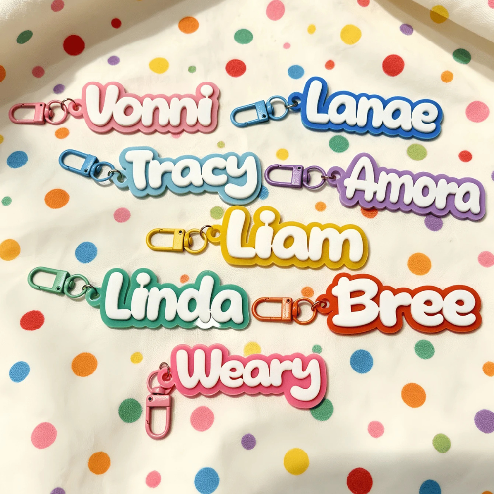 Customized Name Keychain For Handbags Backpacks And Luggage