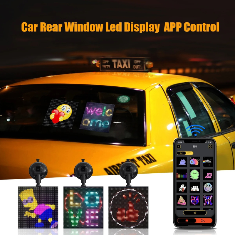 Dynamic LED Rear Display for Cars