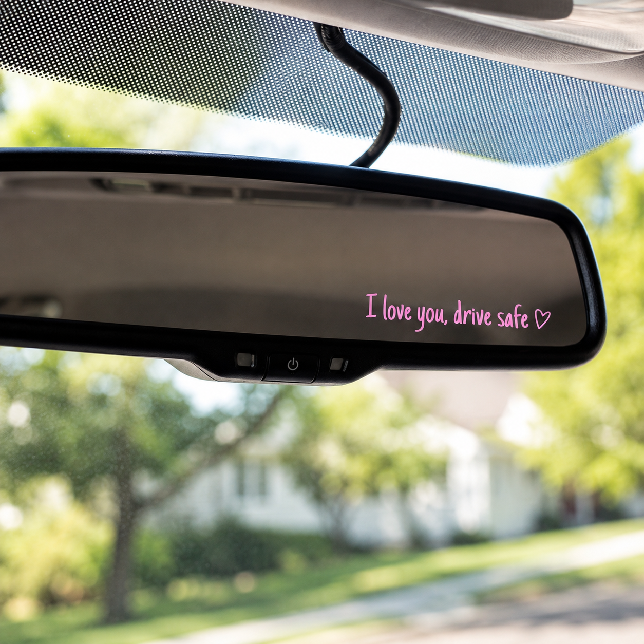 1 Piece Rearview Mirror Car Decals For Women