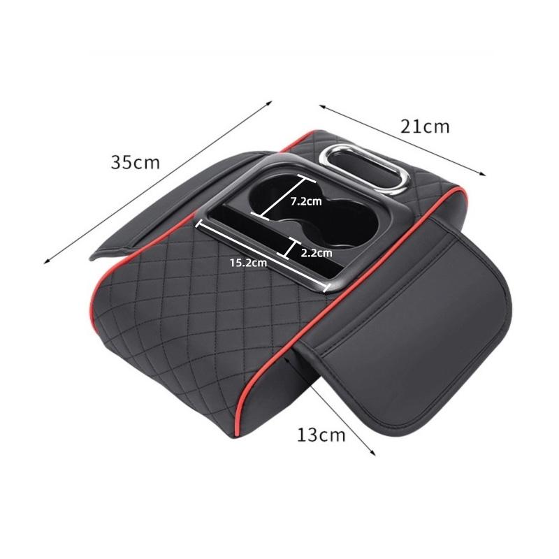 Car Armrest Height Cushion - Multifunctional Car Tissue Box - Center Armrest Storage Box with Cup Holder - Auto Parts - Car Interior Decoration