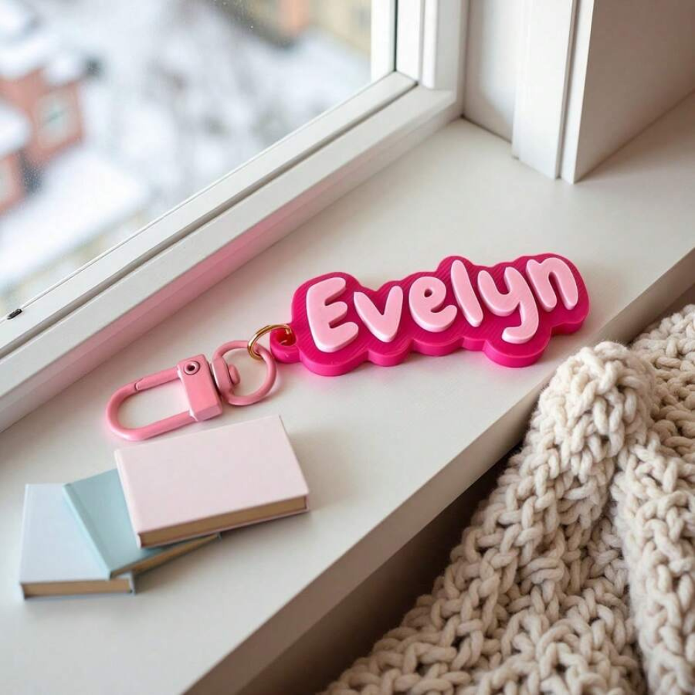 Customized Name Keychain For Handbags Backpacks And Luggage