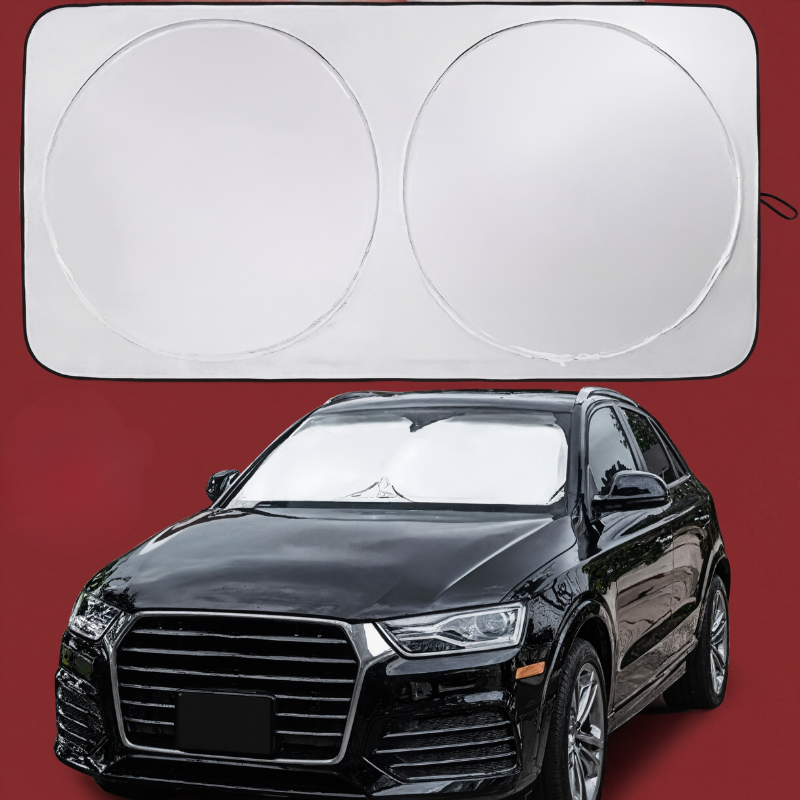 Universal Windshield Sunshade Blocks 99% Heat and Keeps Interior Cool for Cars SUVs and Trucks