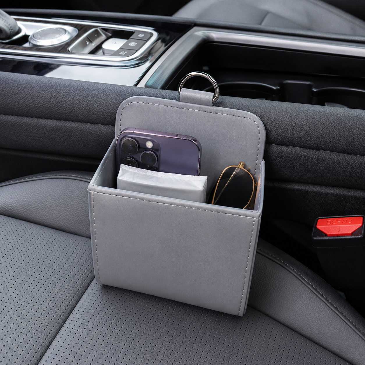 Multifunctional Car Hanging Storage Bag With Hook For Small Items