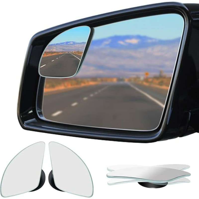 Blind Spot Car Mirror For Wide Angle Adhesive Rearview Set