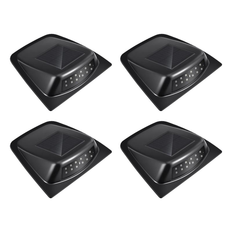 Wireless Solar RGB Vehicle Lights With Vibration Sensor And Remote Control