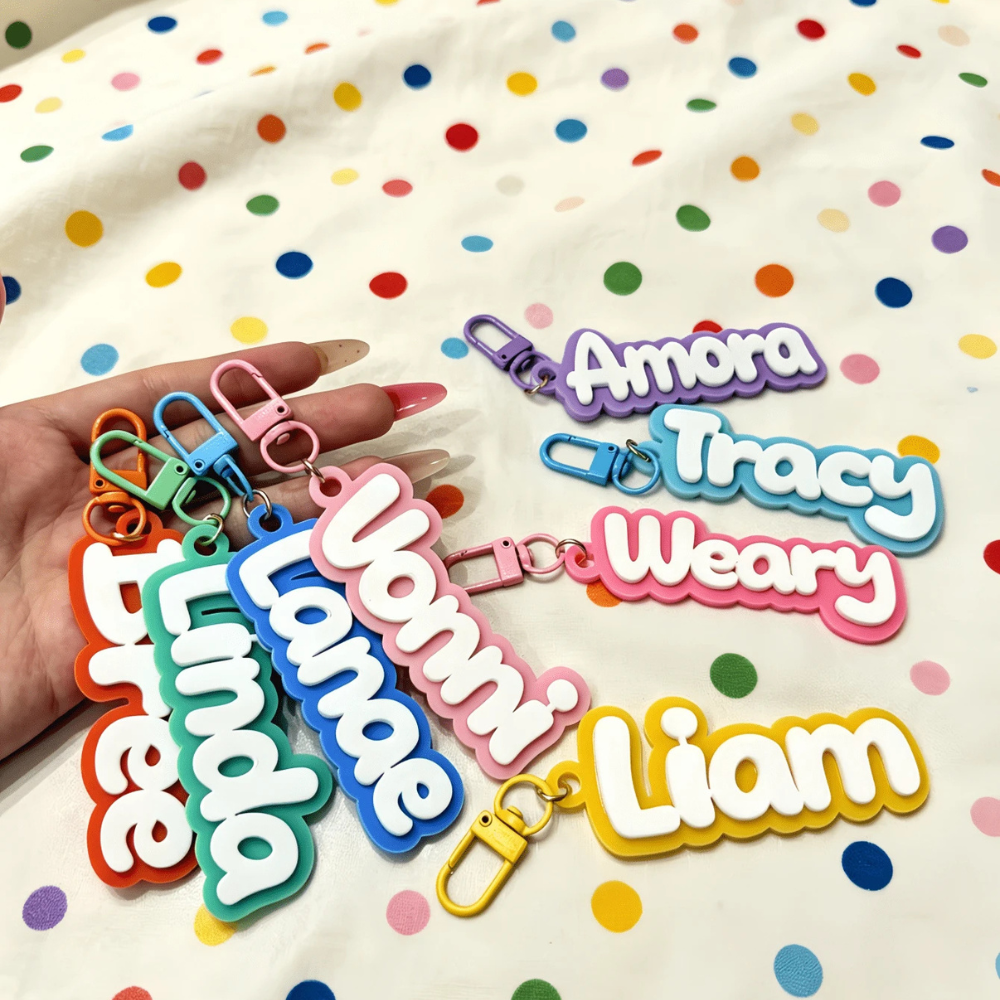 Customized Name Keychain For Handbags Backpacks And Luggage
