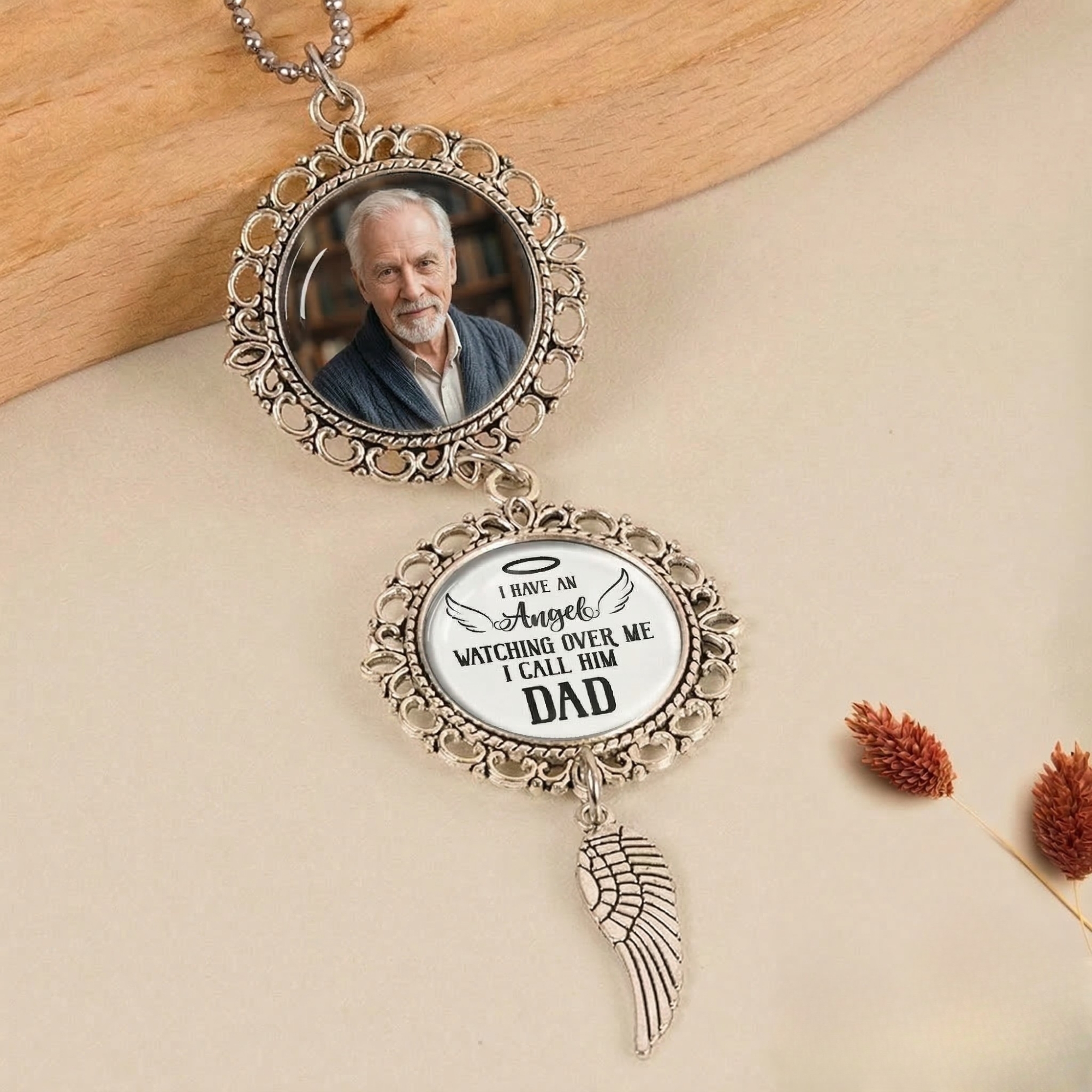 Personalized Photo Hanging Charm Ornament For Car