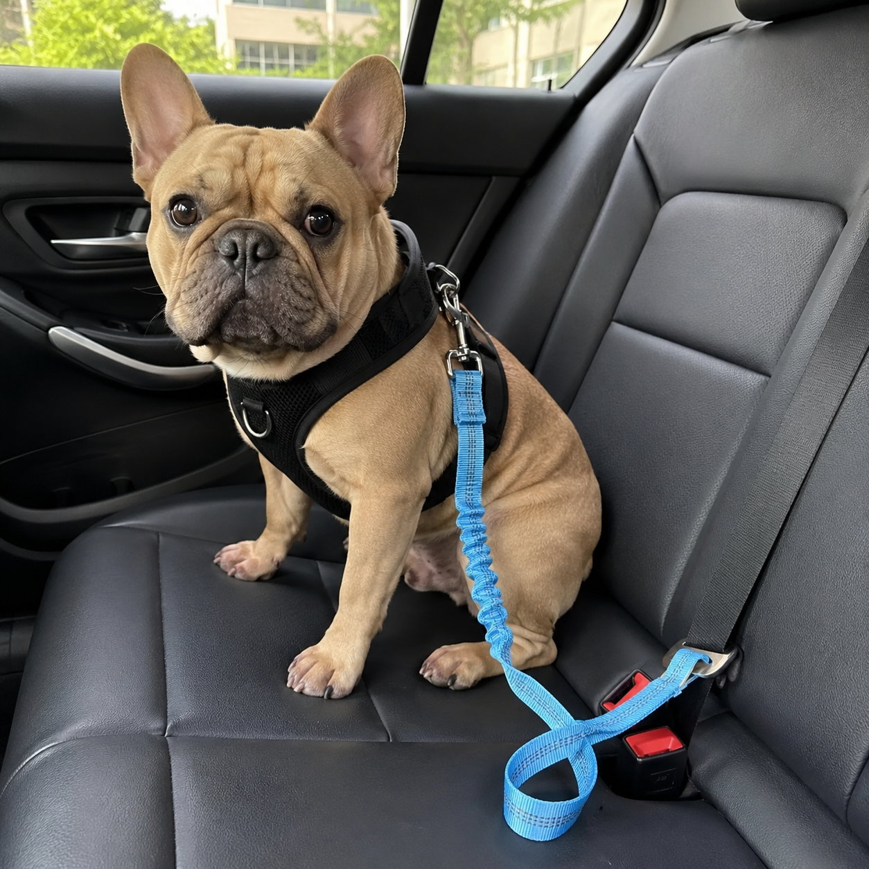 Retractable Pet Car Seat Belt Floral Travel Leash For Dogs And Cats