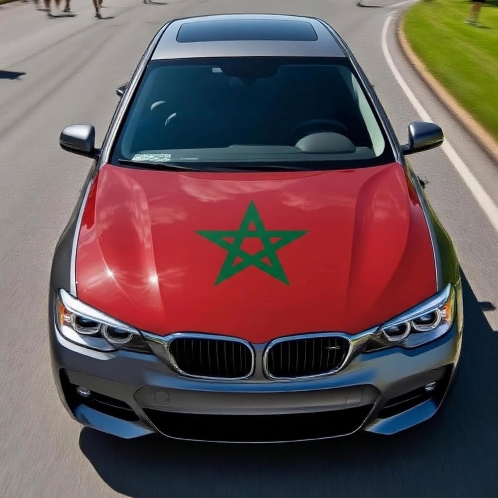 Official FIFA 2026 Morocco Flag Car Hood Cover