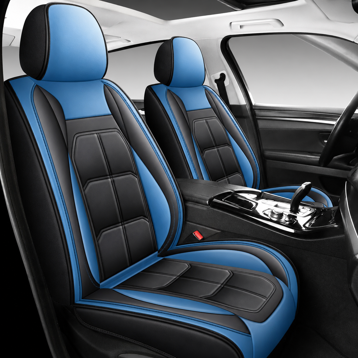 Universal Fit Automotive PU Leather Seat Cover Set