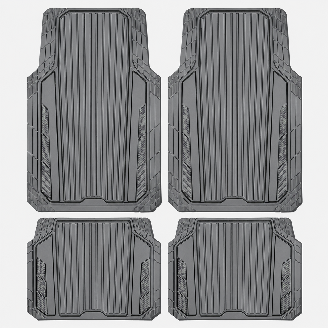 4 Pieces Heavy Duty Rubber Car Floor Mats
