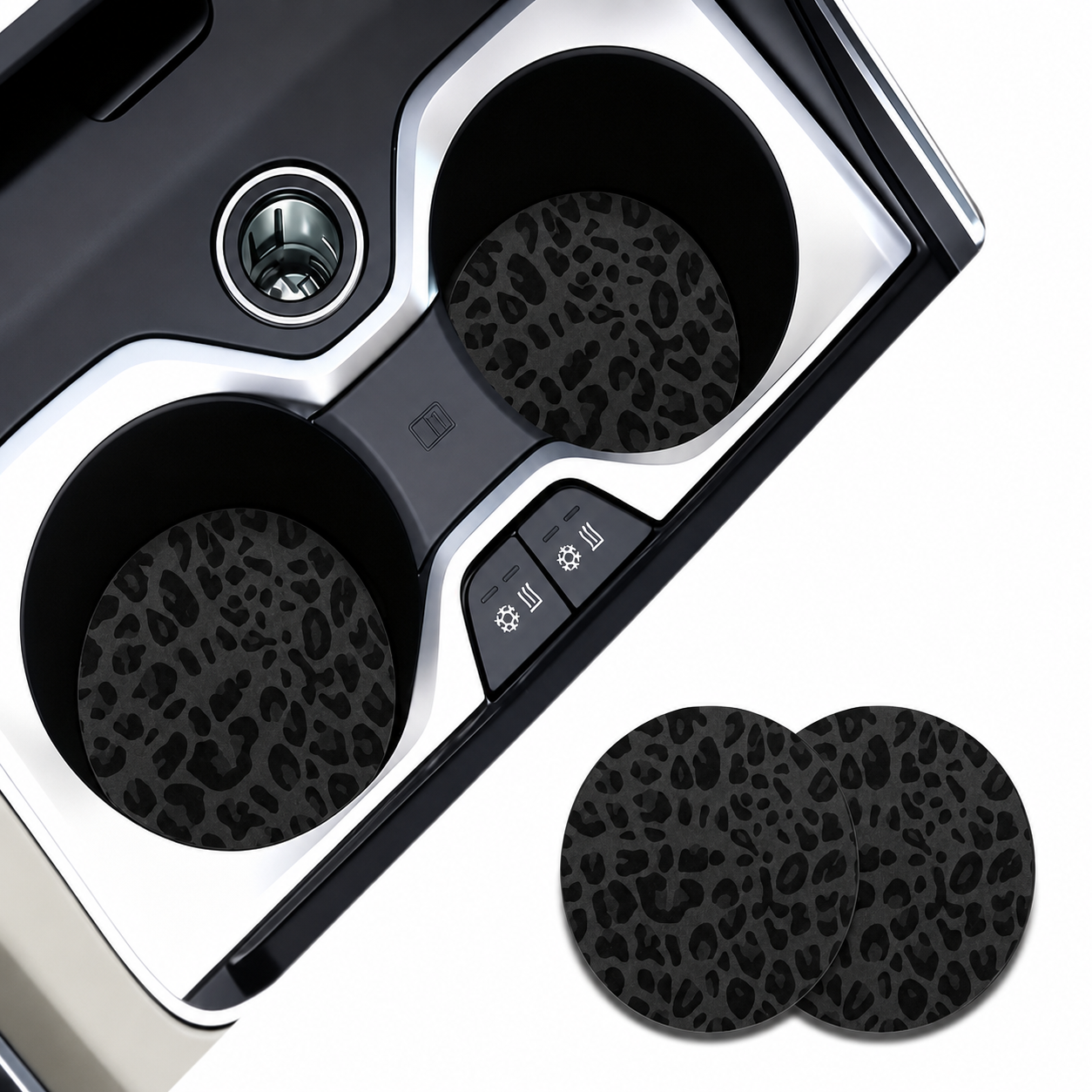 2 Piece Car Cup Coasters Car Enthusiasts Accent