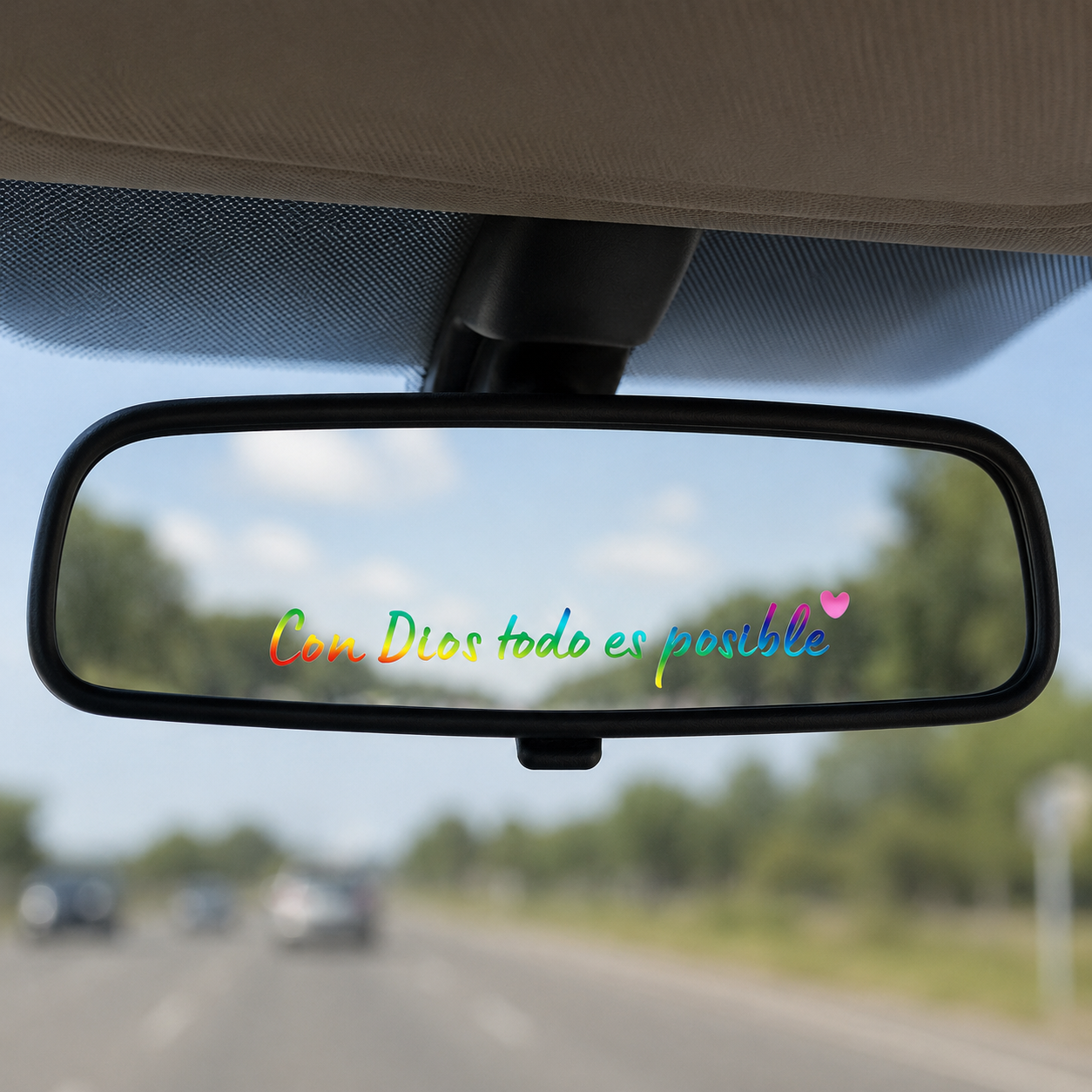 Waterproof Spanish Bible Quote Car Sticker