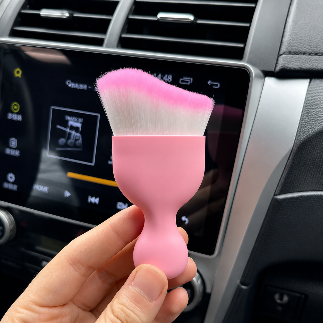  Car Interior Cleaning Brush For Dashboard Air Vents And Leather