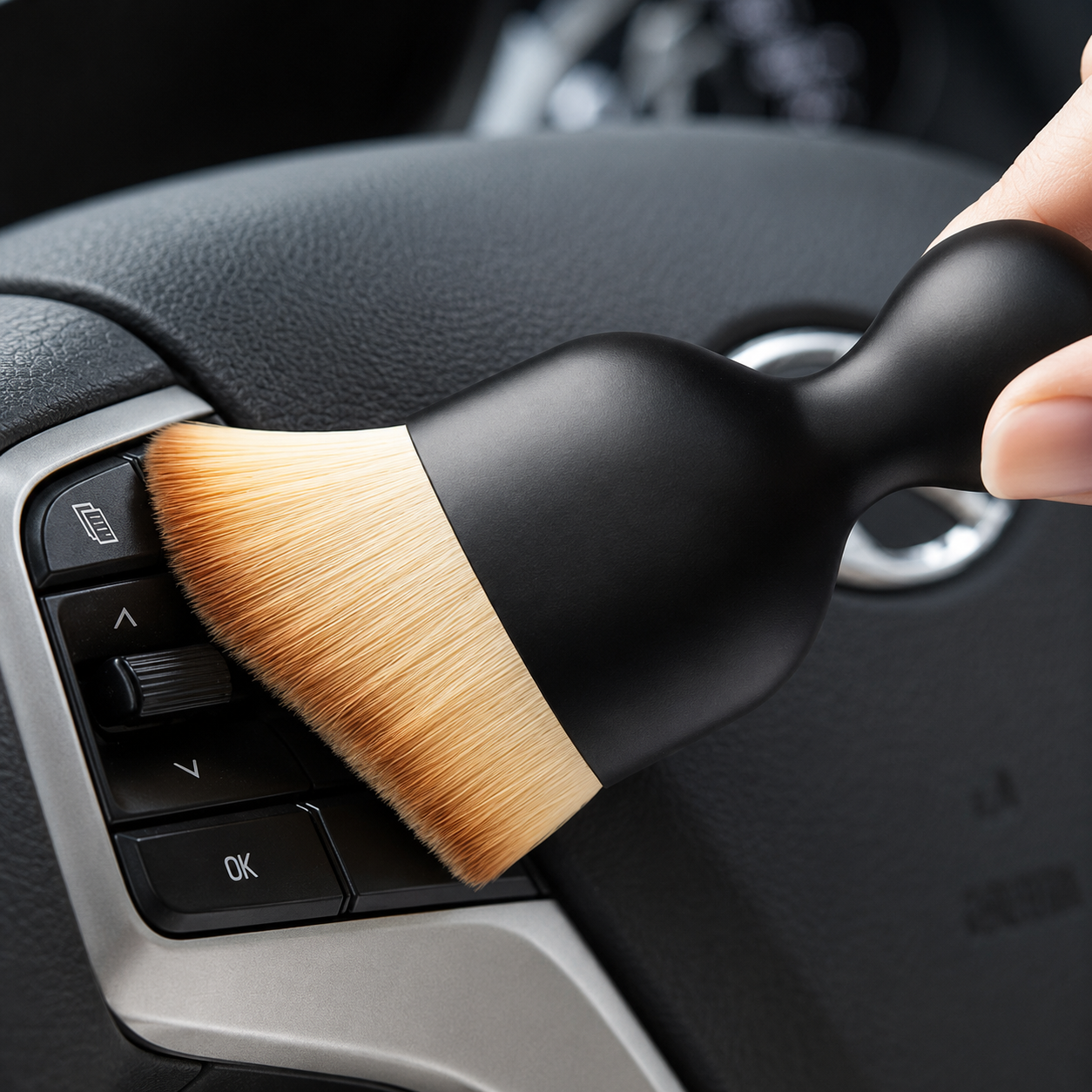  Car Interior Cleaning Brush For Dashboard Air Vents And Leather