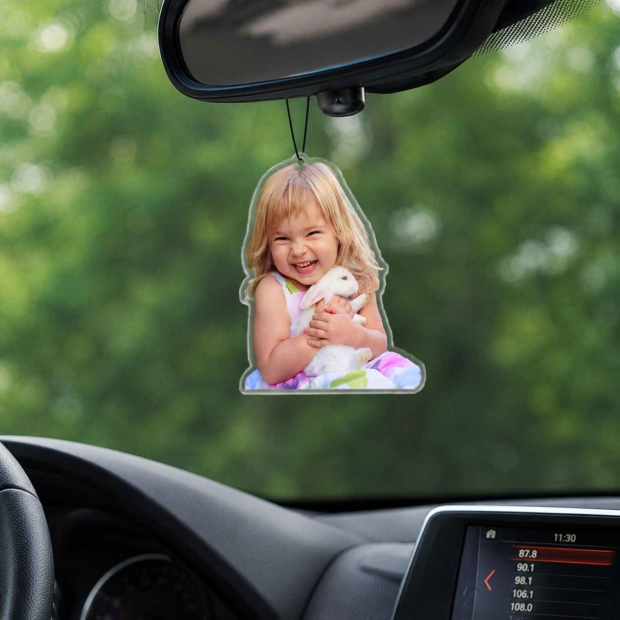 Custom Acrylic Picture Car Pendants With Photos