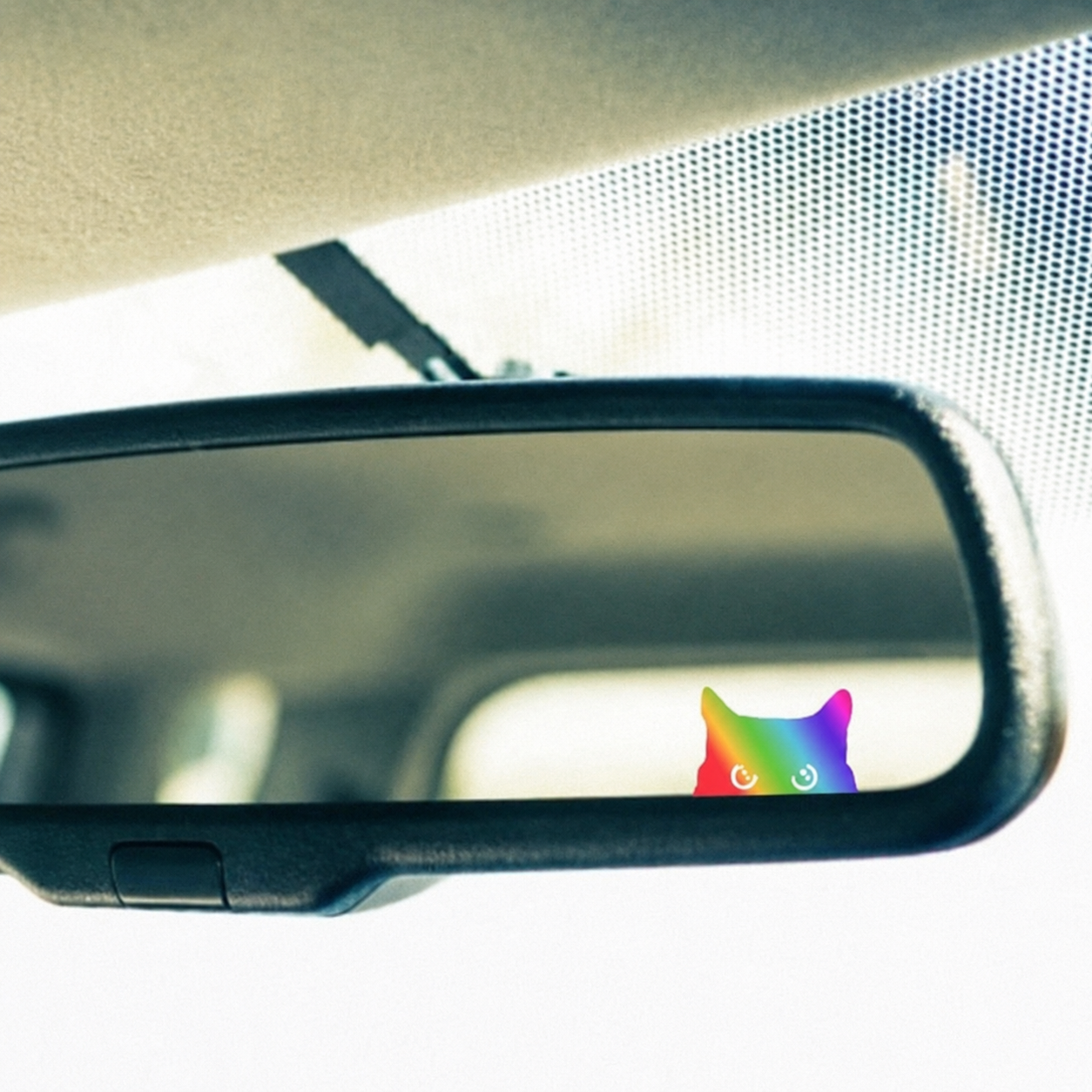 Cat Peeker Vinyl Car Decal Stickers
