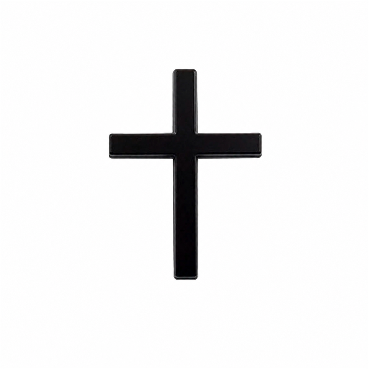 Metallic Cross Car Bumper Sticker Rear Scratch Covering