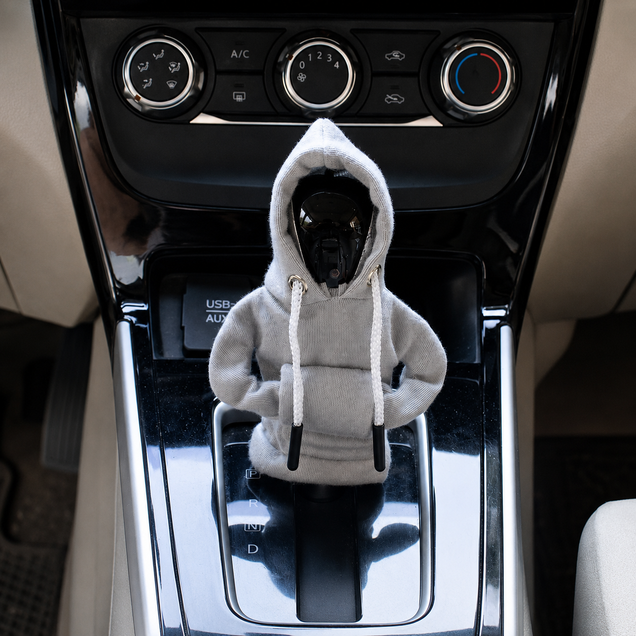 Mini Hooded Sweatshirt For Auto Gear Stick Shifter Knob
