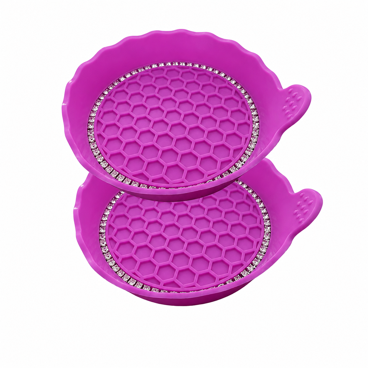 2 Pieces Of Universal Non Slip Car Cup Holder Coaster Set 