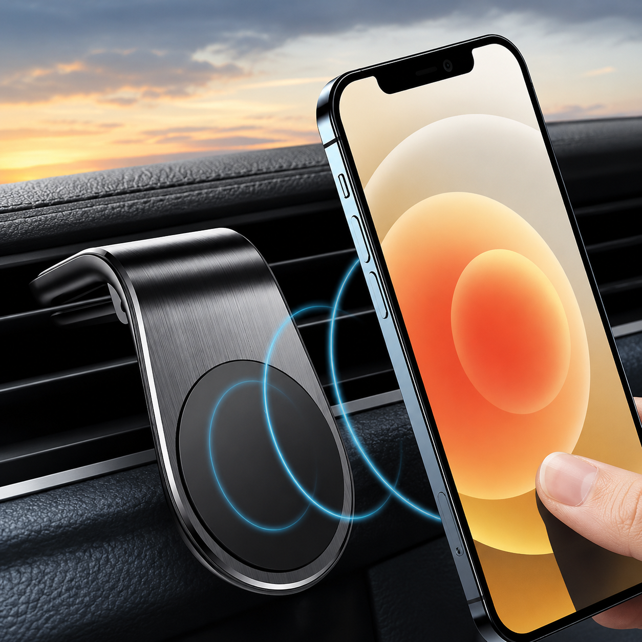 Mini Pack Metal Magnetic Phone Holder For Car