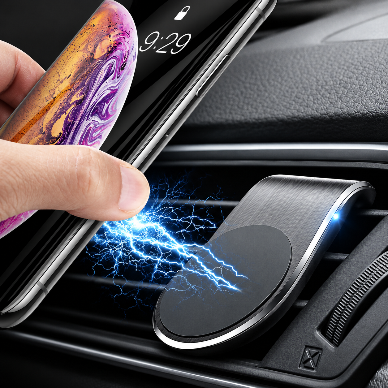 Mini Pack Metal Magnetic Phone Holder For Car