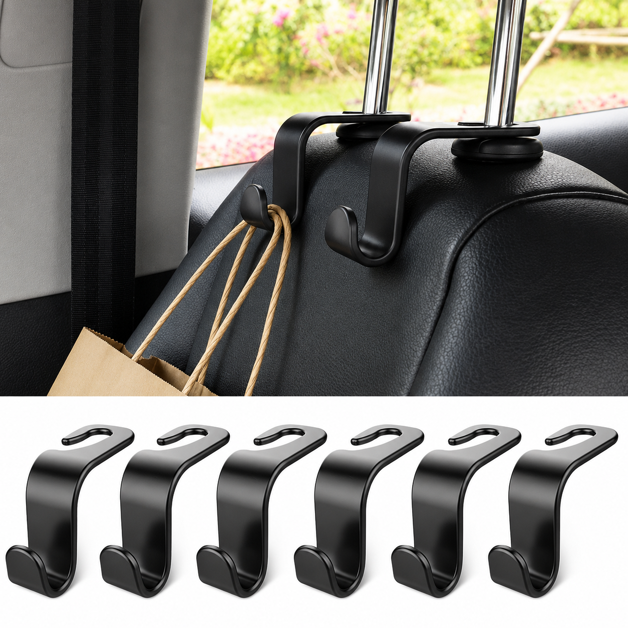 Rear Car Seat Storage Hooks Suitable For Women