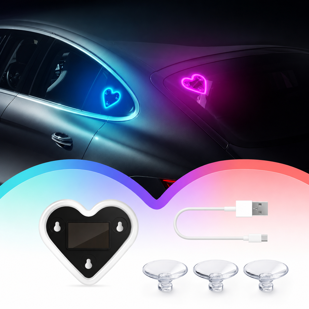 Led Car Window Ambient Light Interior For Women