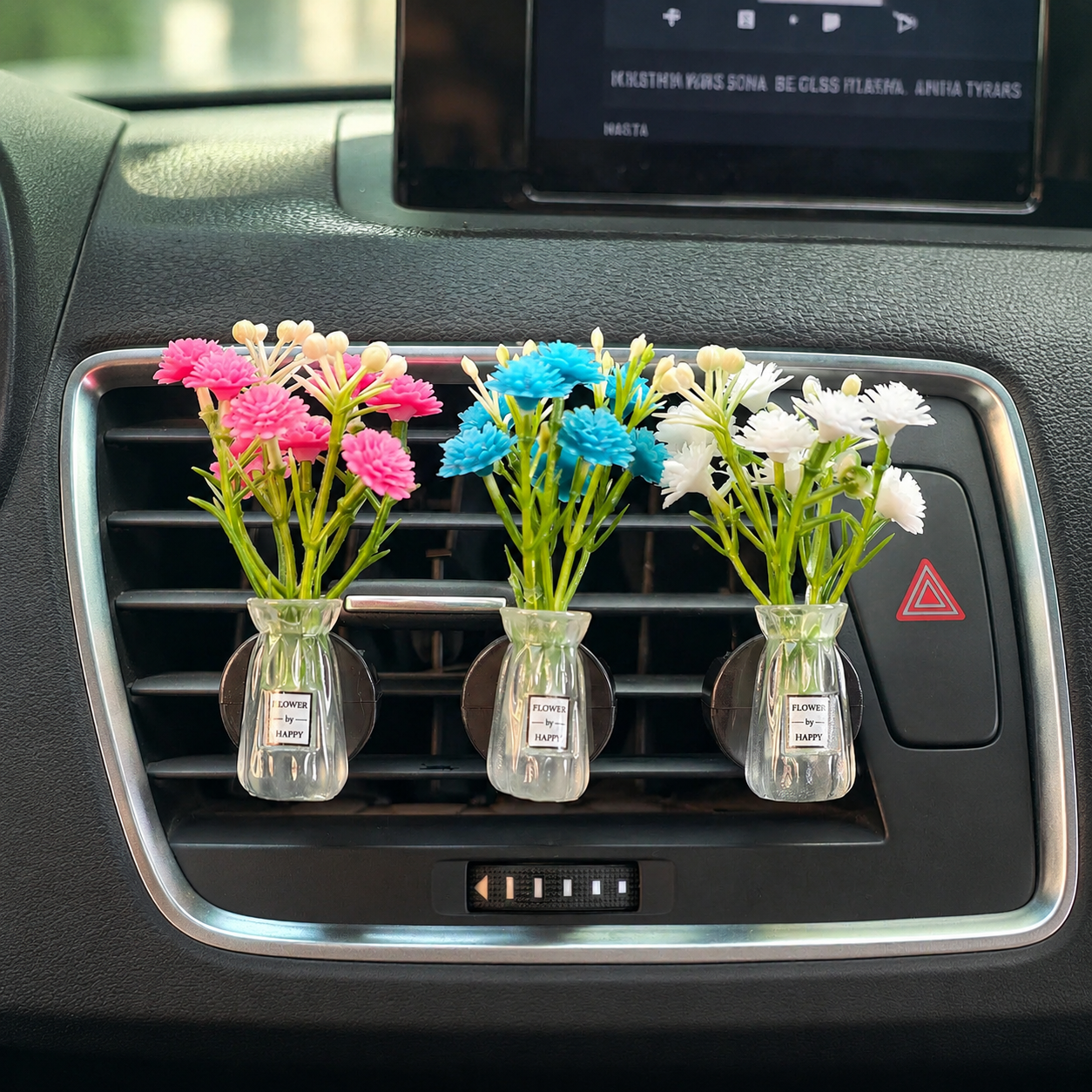 Artificial Carnation Car Vent Fragrance Diffuser Clip