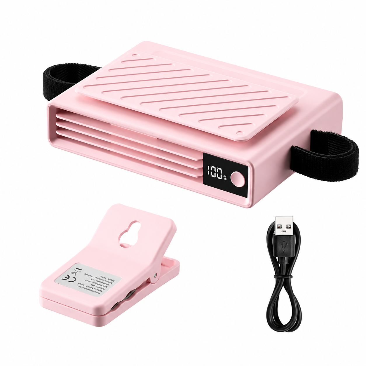 Rechargeable Clip On Adjustable Cooling Car Fan