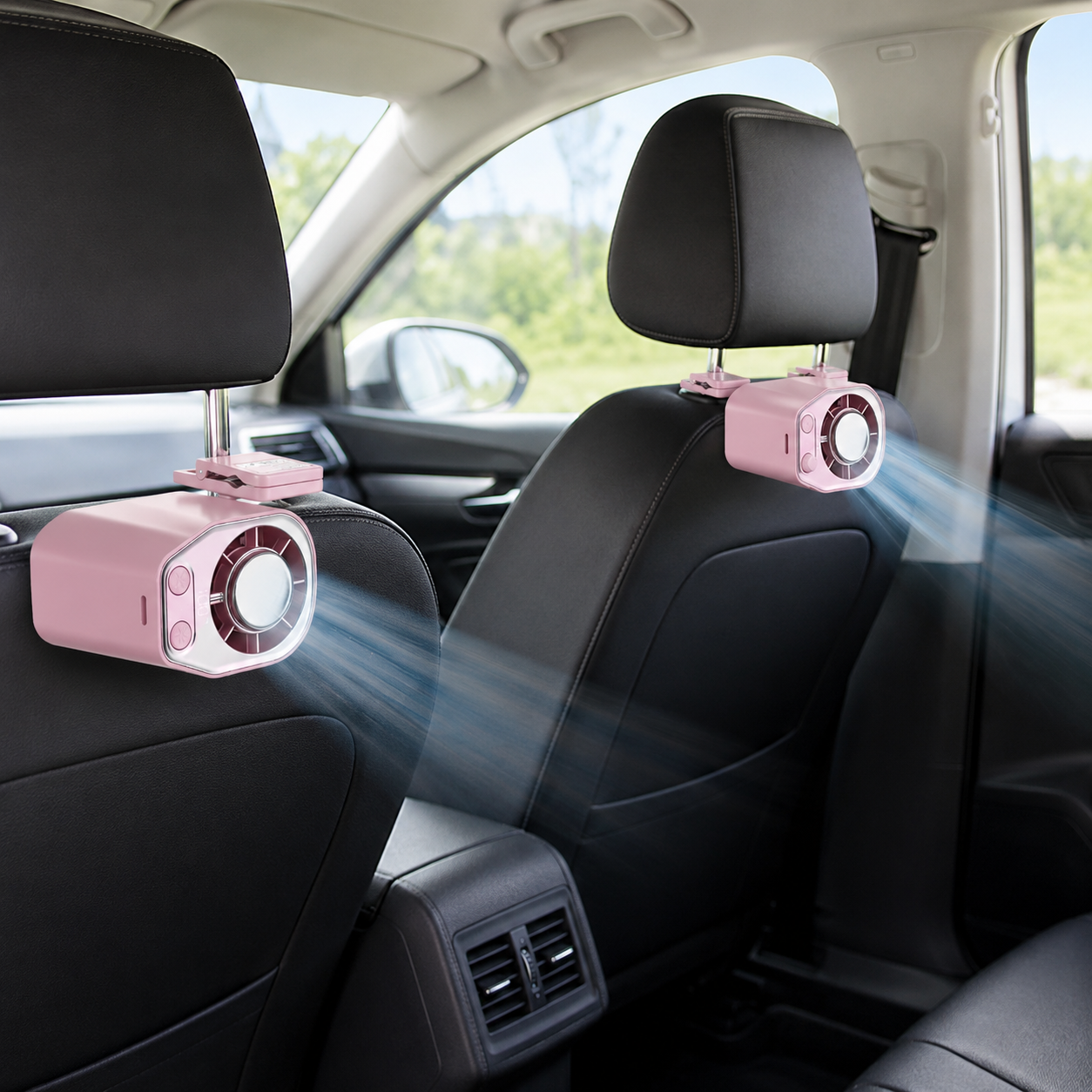 Rechargeable Clip On Adjustable Cooling Car Fan