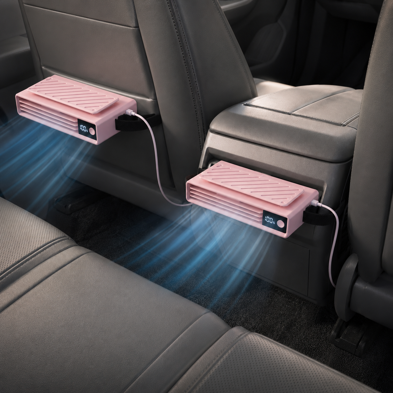 Rechargeable Clip On Adjustable Cooling Car Fan
