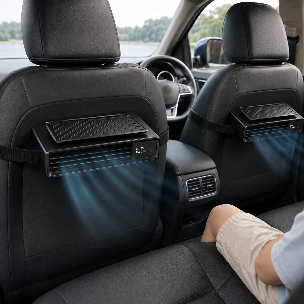 Rechargeable Clip On Adjustable Cooling Car Fan