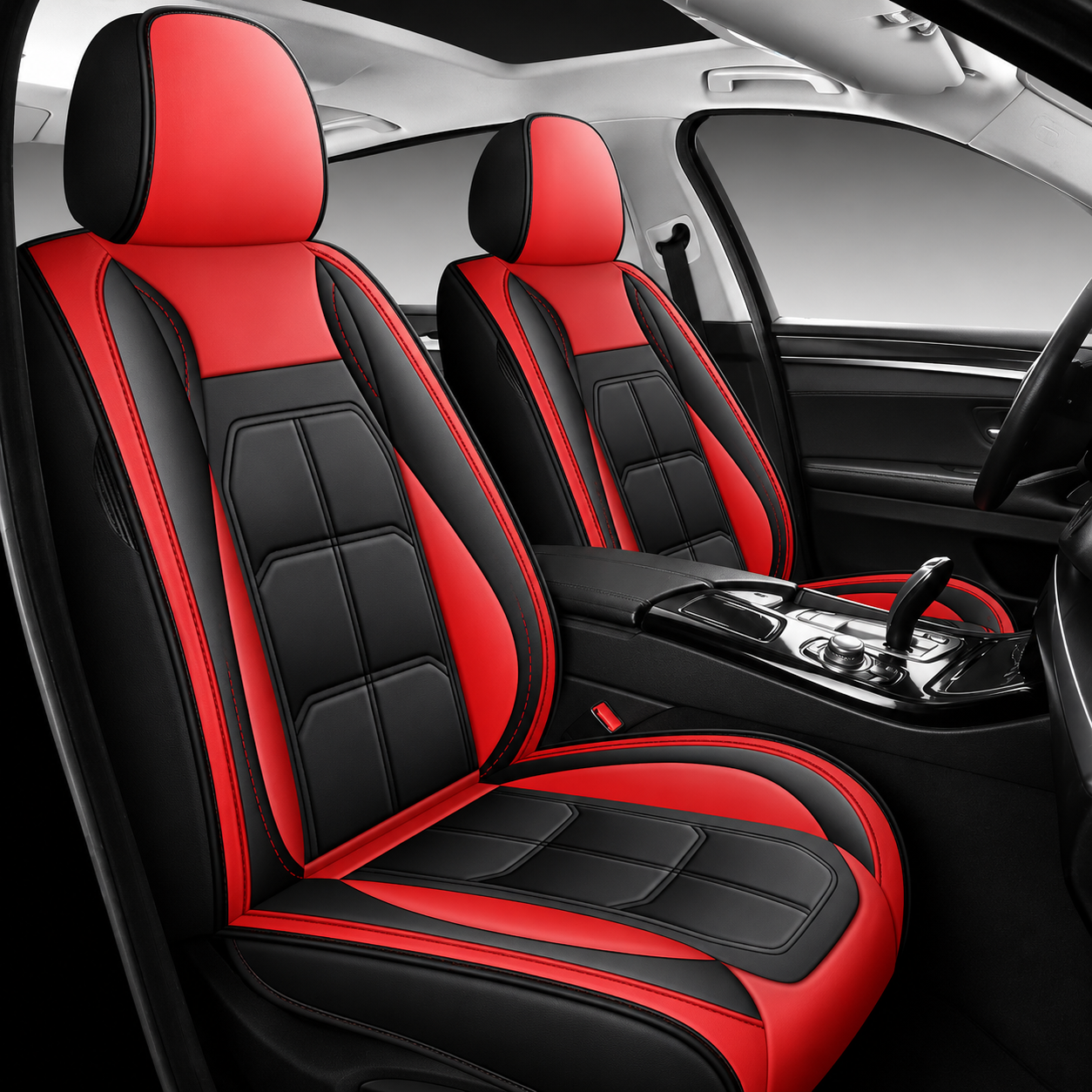 2 Pieces Universal Comfortable Car Seat Cover