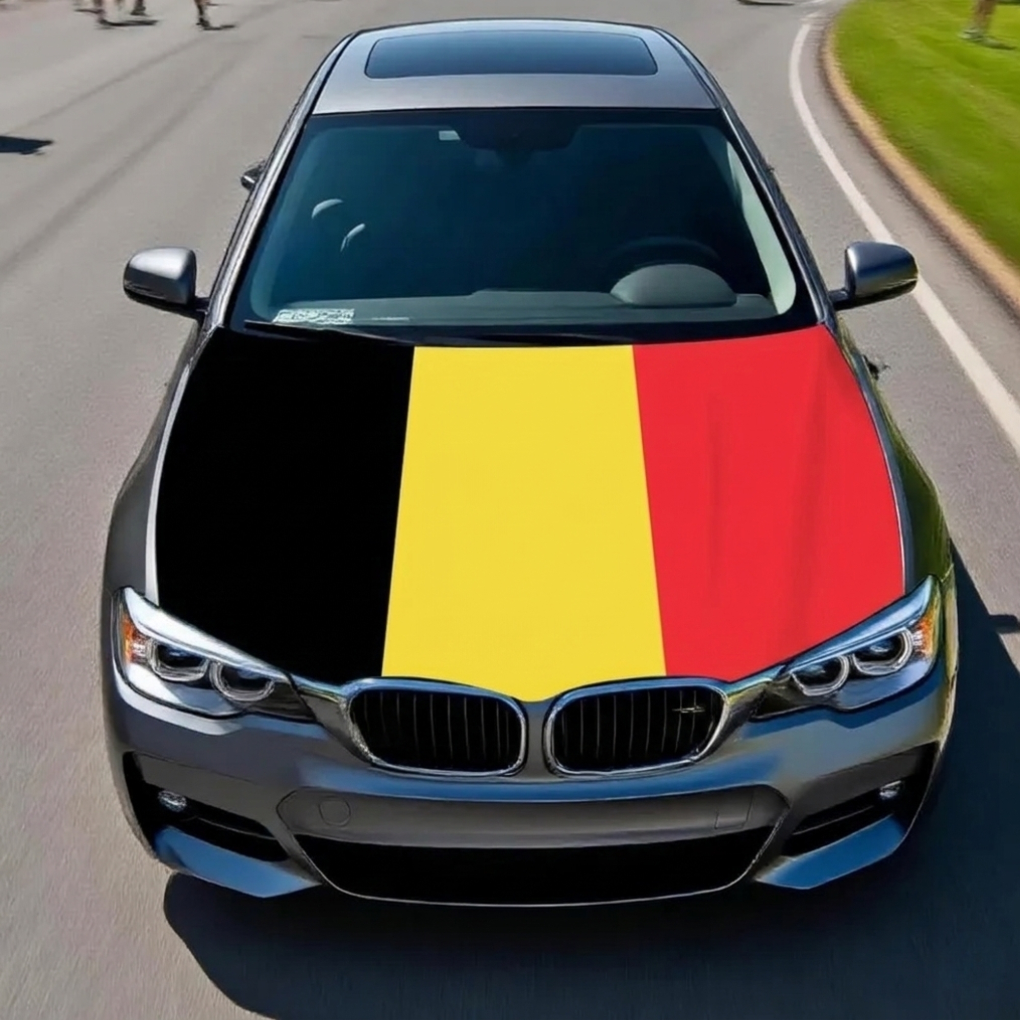 Official FIFA 2026 Belgium Flag Car Hood Cover