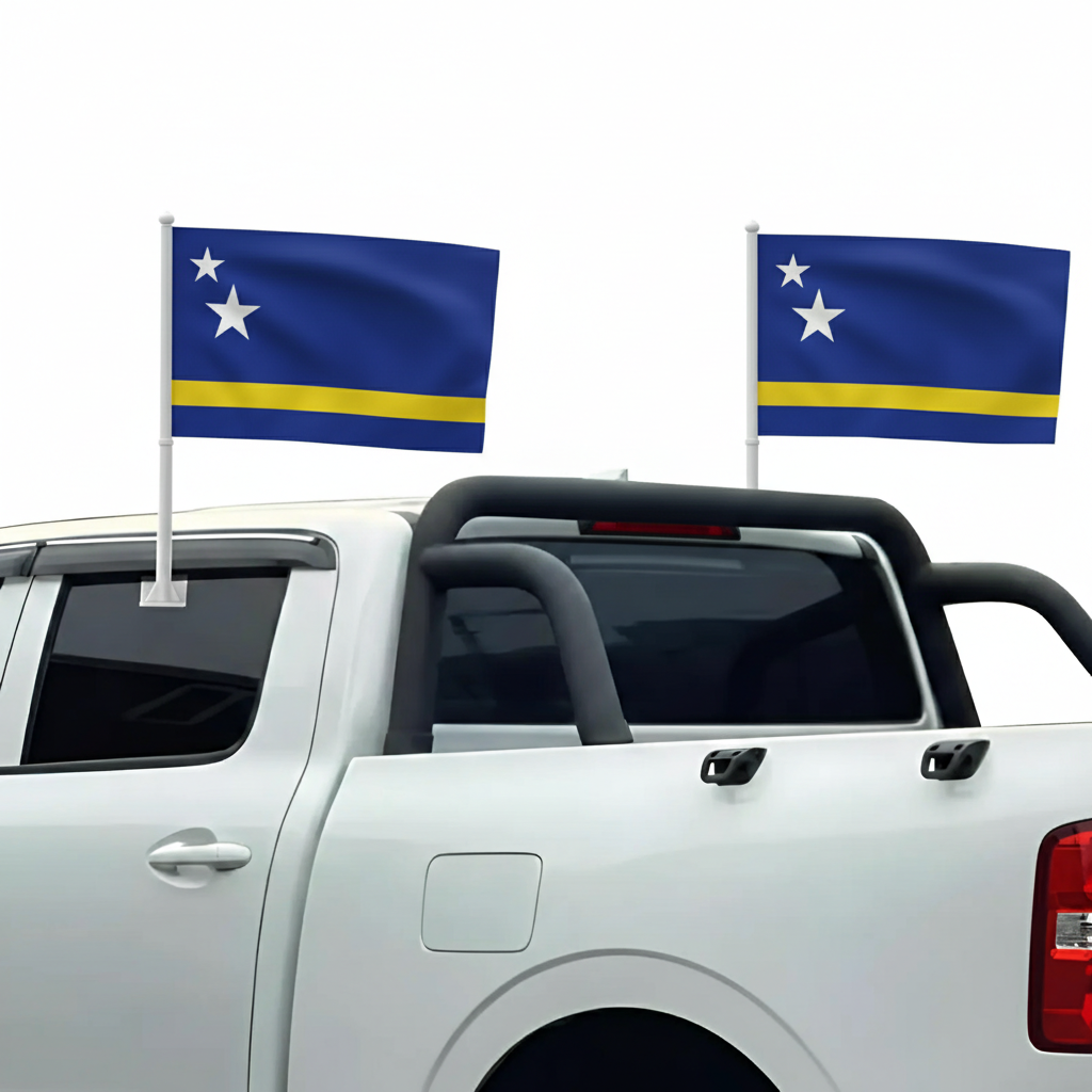 Official FIFA 2026 Curaçao Car Flag