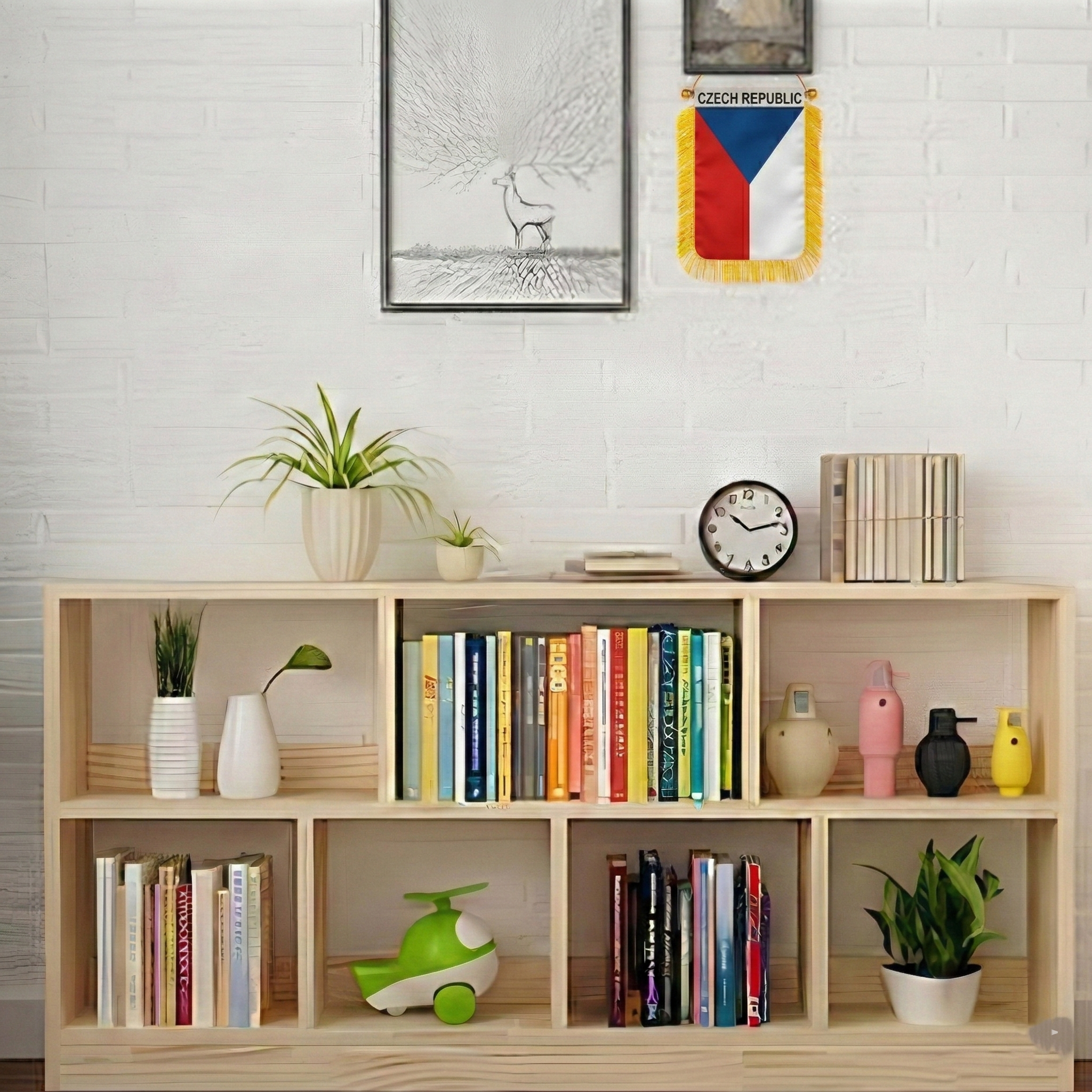 Official FIFA 2026 Czech Republic Car Window Mini Decorative Flag