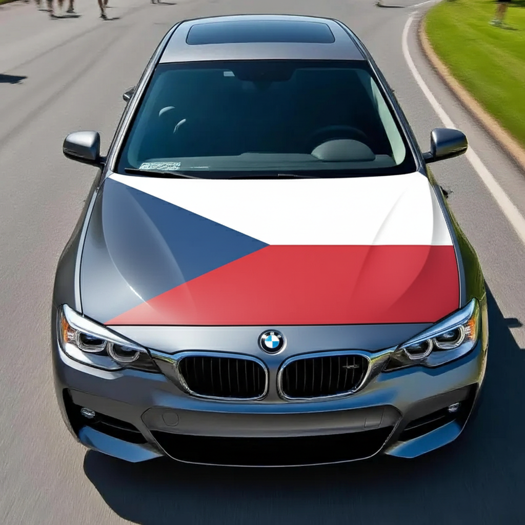 Official FIFA 2026 Czech Republic Flag Car Hood Cover
