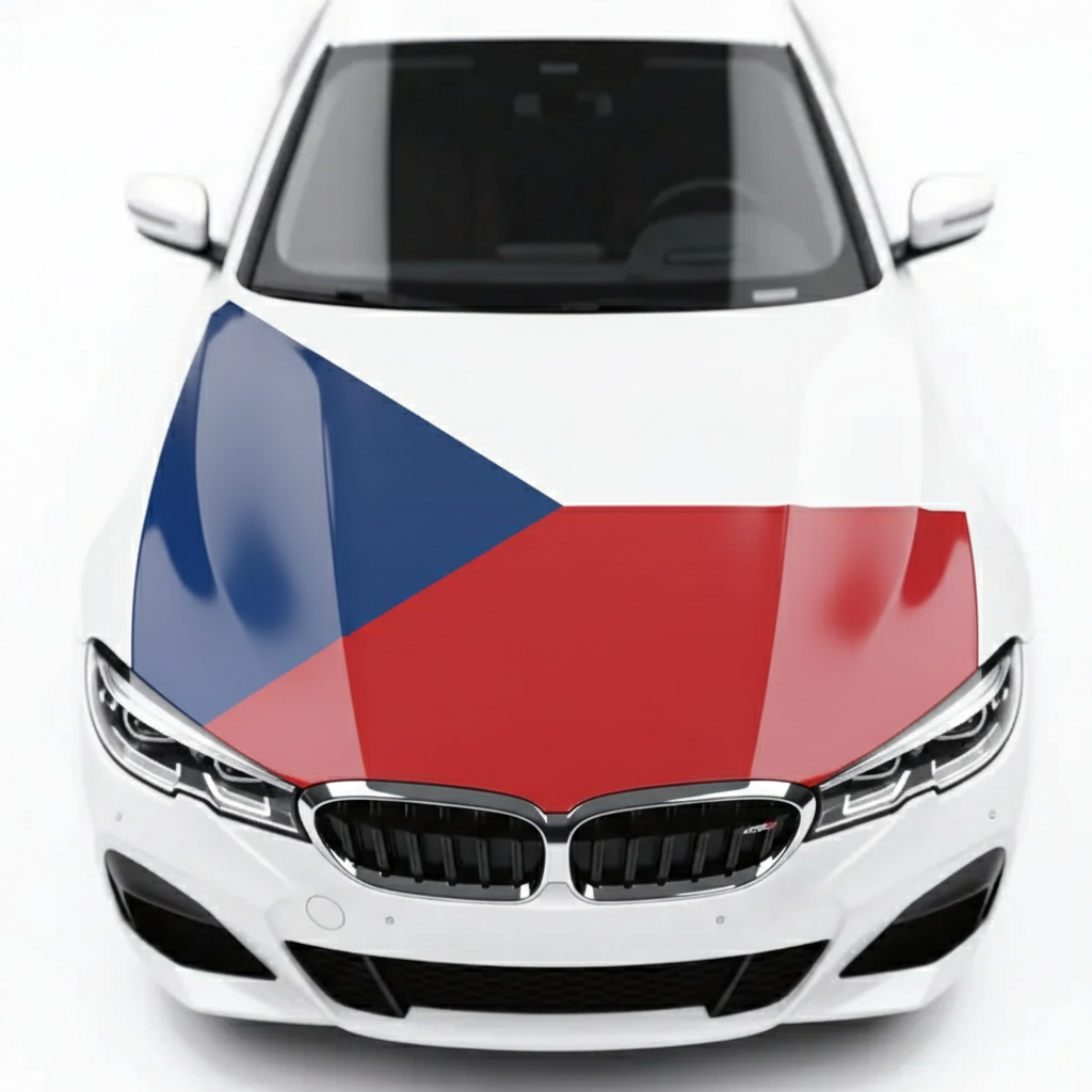 Official FIFA 2026 Czech Republic Flag Car Hood Cover